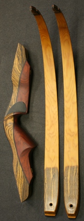 Bacote/Paduk riser with Yew limbs