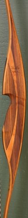 Zebra/Yew Flare riser with yew limbs and micarta tips